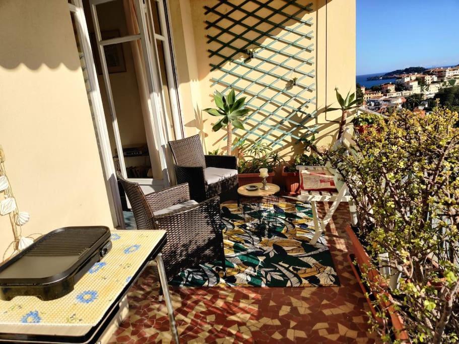 Vintage Flat On Villefranche Bay - Free Car Park Kültér fotó