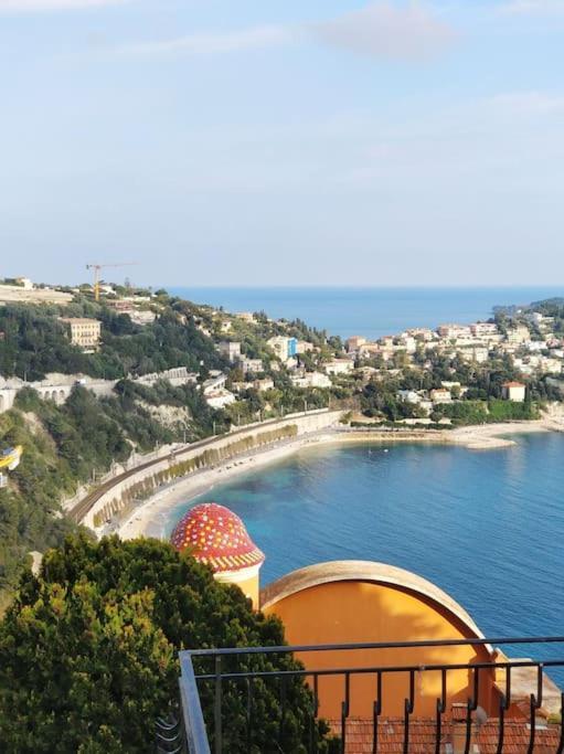 Vintage Flat On Villefranche Bay - Free Car Park Kültér fotó
